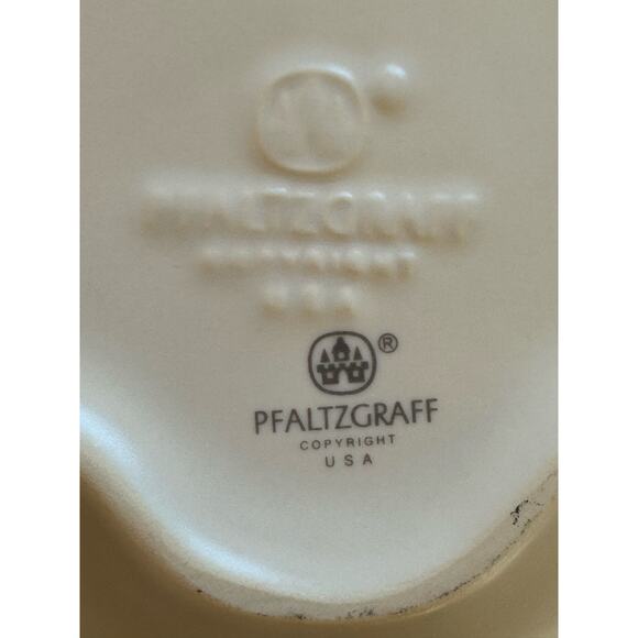 Vintage Pfaltzgraff Tea Rose Christmas Tree Plate 10” x 8” - Picture 8 of 8